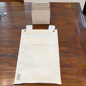 Caraway Cream Canvas Lid Organizer and Pan Holders